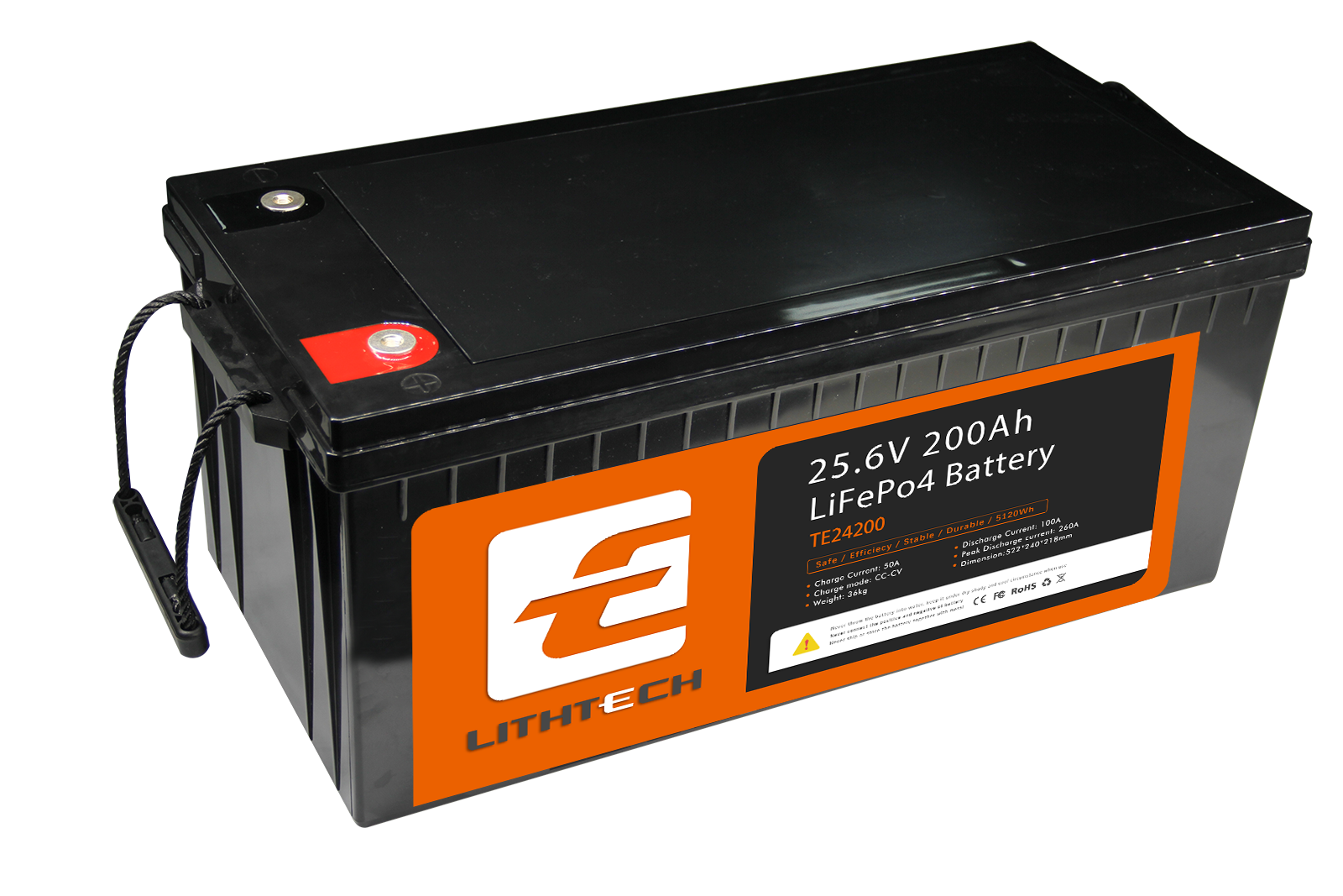 24V 200AH Lithiumbatterie, Lithium-Solarbatterie